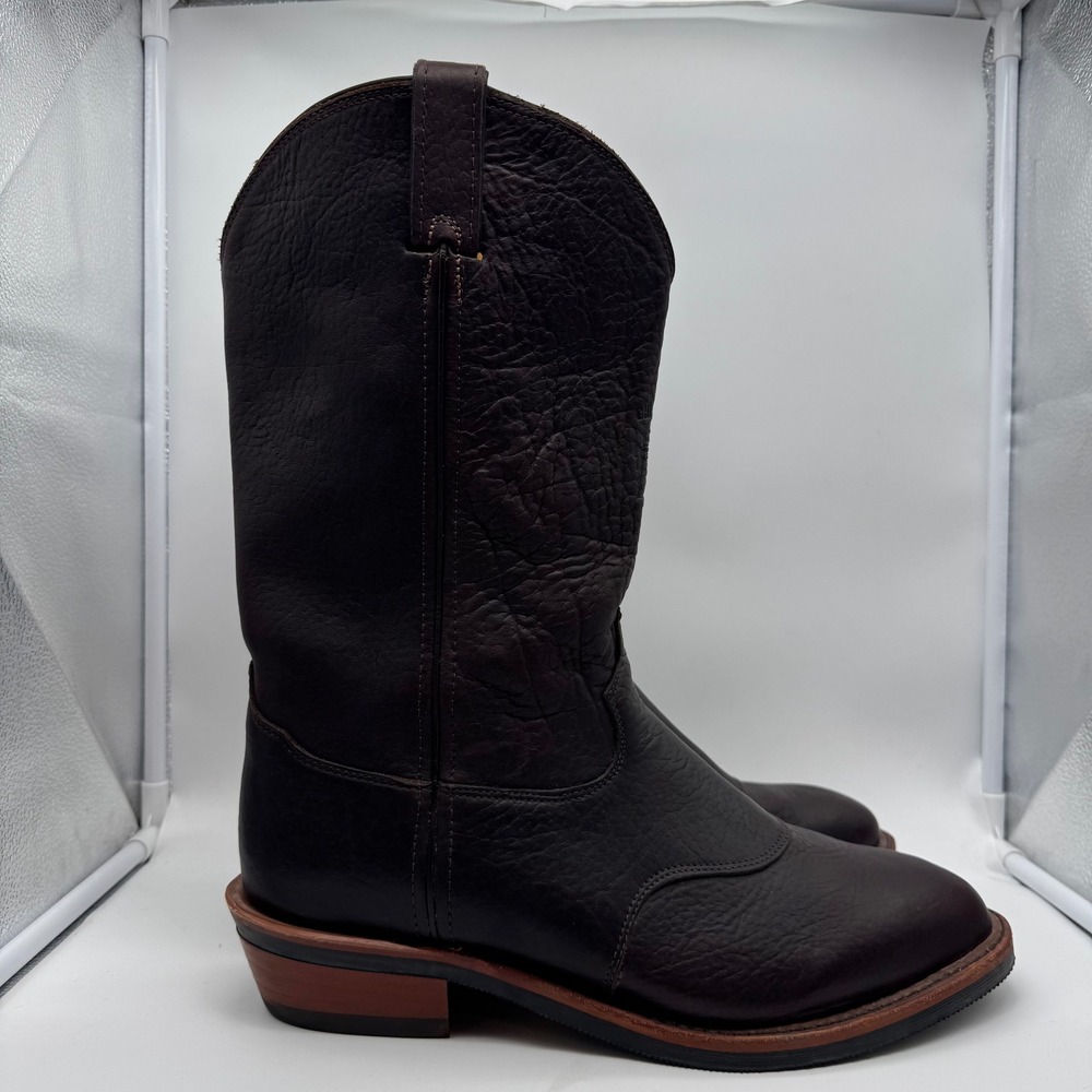 Chippewa Mens 29555 Dark Brown Leather Wellington Western Boots 12 D USA Vibram